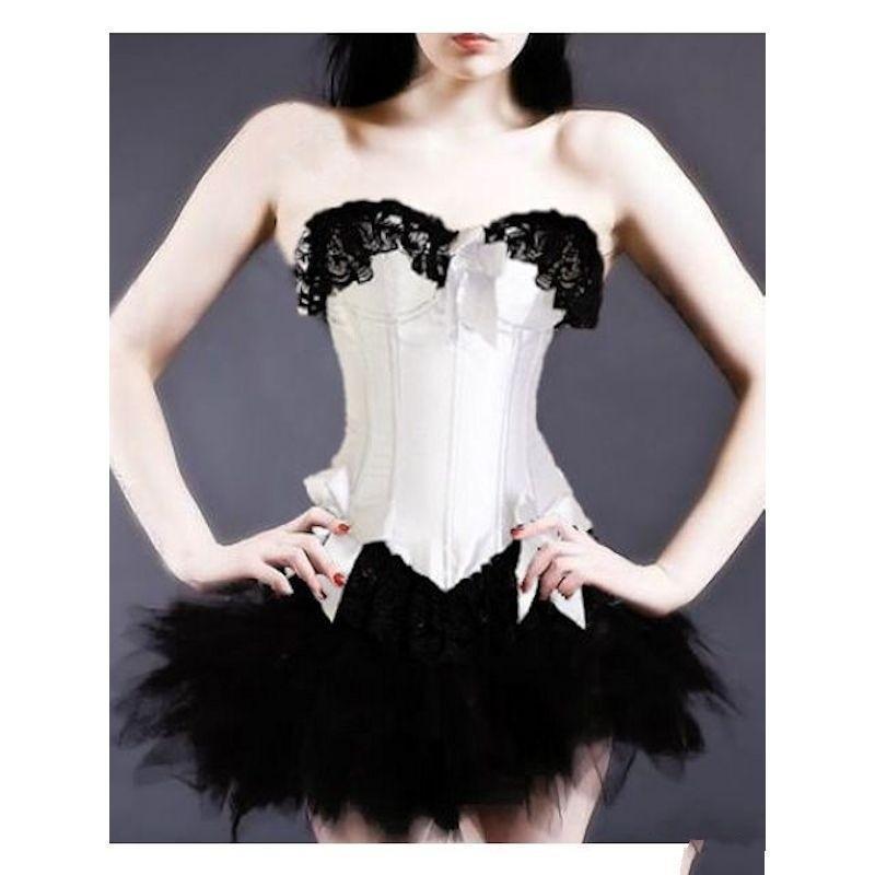 white corset and tutu halloween costumes